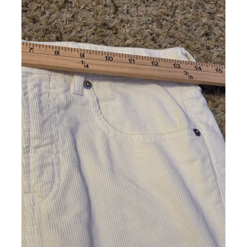 J.Crew Straight Leg Corduroy Pants Women's Size 24 White‎ - Picture 5 of 9